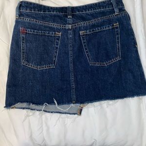 Small Petite Jean mini skirt